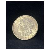 1868 Morgan silver dollar