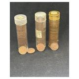 3 rolls of Canadian Pennies various years