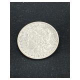 1879 S Morgan silver dollar