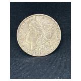 1896 O Morgan silver dollar