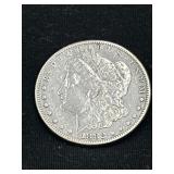 1882 S Morgan silver dollar