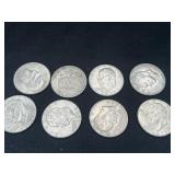 Group of 8 Eisenhower dollars