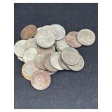 Group of 31 1943 Steel wheat Pennies