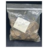 Approximately 190 wheat Pennies