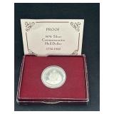 George Washington 1982 Commemorative silver half