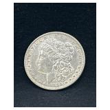 1884 Morgan silver dollar