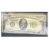 1934 Green Seal $10 bill