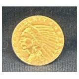 1915 5 dollar gold half eagle coin