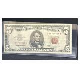 1963 Red Seal $5 bill