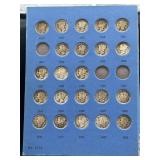 Group of 22 Mercury silver dimes