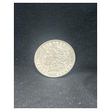 1885 Morgan silver dollar