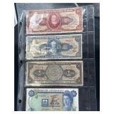 Group of Brazil, Mexico and Bermuda paper money