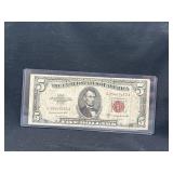 1963 Red Seal $5 bill