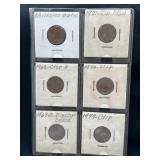 7 pages out of coin album marked ï¿½errorsï¿½