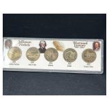 Jefferson nickel collection in case