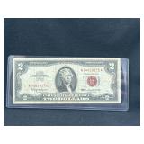 1963 Red Seal $2 bill