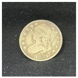 1821 Capped Bust silver quarter