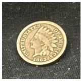 1863 Indian Head penny