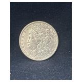 1887 O Morgan silver dollar