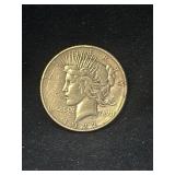 1922 D Peace dollar