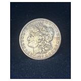1889 O Morgan silver dollar