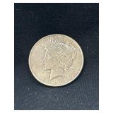 1927 D Peace silver dollar