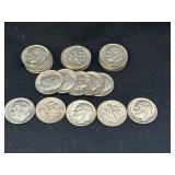 25 silver Roosevelt dimes