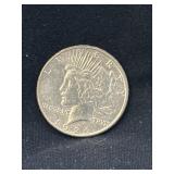 1924 S Peace silver dollar