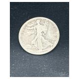 1919 S Walking Liberty silver half dollar