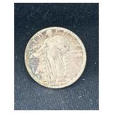 1927 D Standing Liberty silver quarter