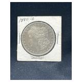 1880 O Morgan silver dollar