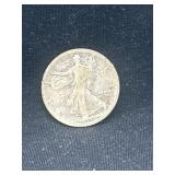 1917 D Walking Liberty silver half dollar
