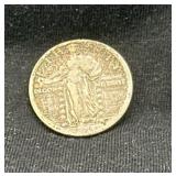 1924 D Standing Liberty silver quarter