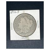 1879 S Morgan silver dollar
