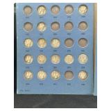 One a year dime collection including 24 silver