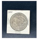 1882 Morgan silver dollar