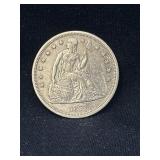1871 Liberty Seated silver dollar