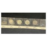 American dime collection 1892 Barber, 1945