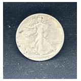 1919 D Walking Liberty silver half dollar