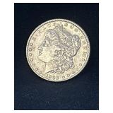 1902 Morgan silver dollar