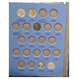 28 Buffalo nickels in album