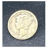 1921 Mercury silver dime