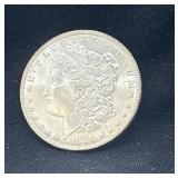1885 O Morgan silver dollar
