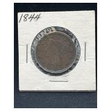 1844 Braided Hair large cent