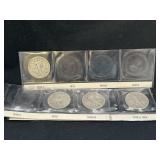 Group of 4 Walking Liberty silver half dollars