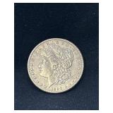 1890 S Morgan silver dollar