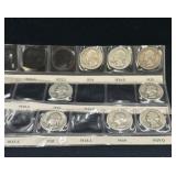 Group of 8 silver Washington quarters