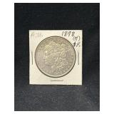 1878 Morgan silver dollar