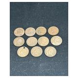 Group of 11 Indian Head Pennies