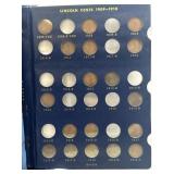 Lincoln cent collection in album